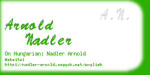 arnold nadler business card